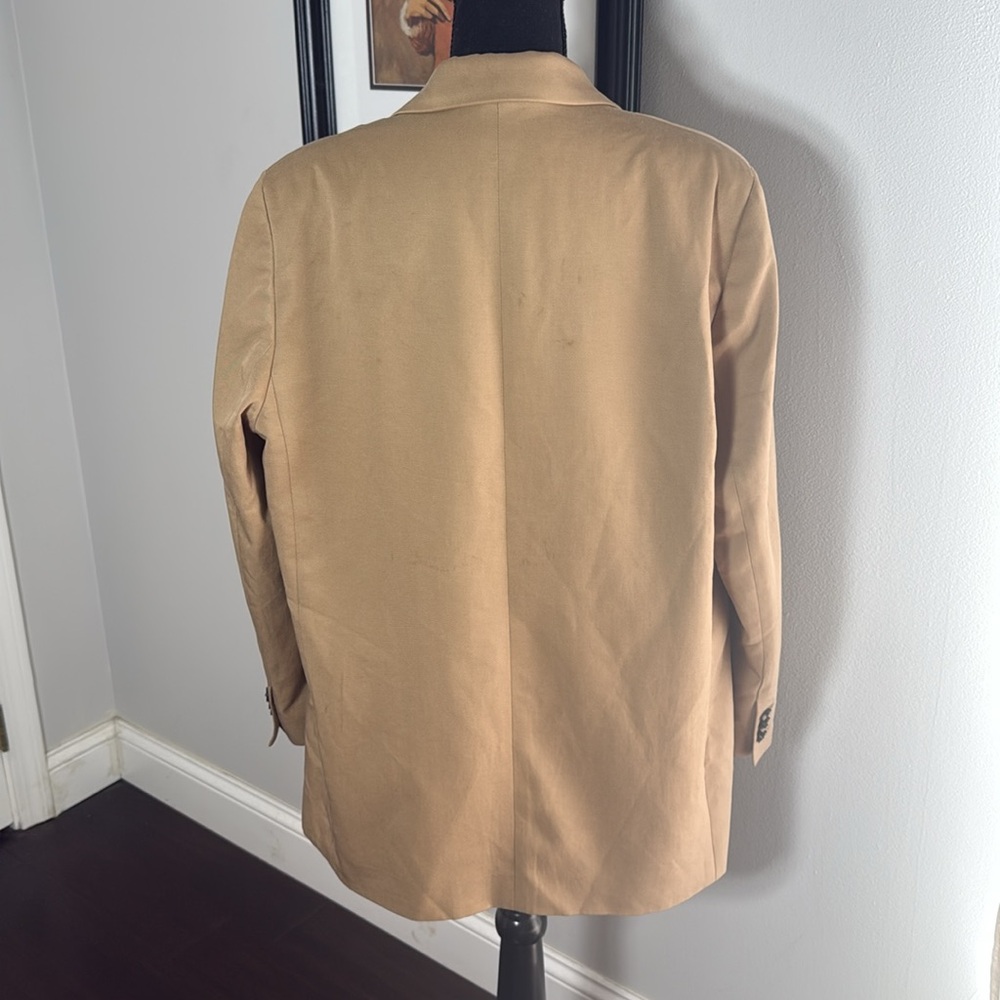 Everlane The Oversized Blazer in Buttersmooth Tan Beige Women’s Size 14 - Picture 5 of 11